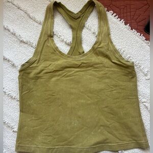 lululemon athletica Khaki Racerback Tank Top